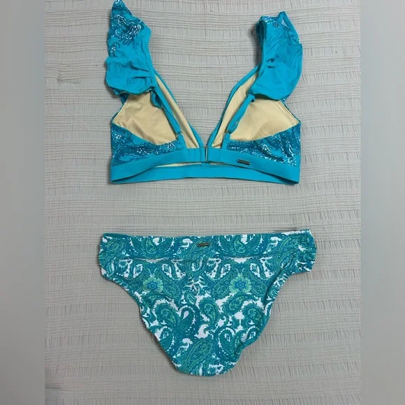 Cabana Life Ruffled Bikini Sz L - Picture 4 of 5